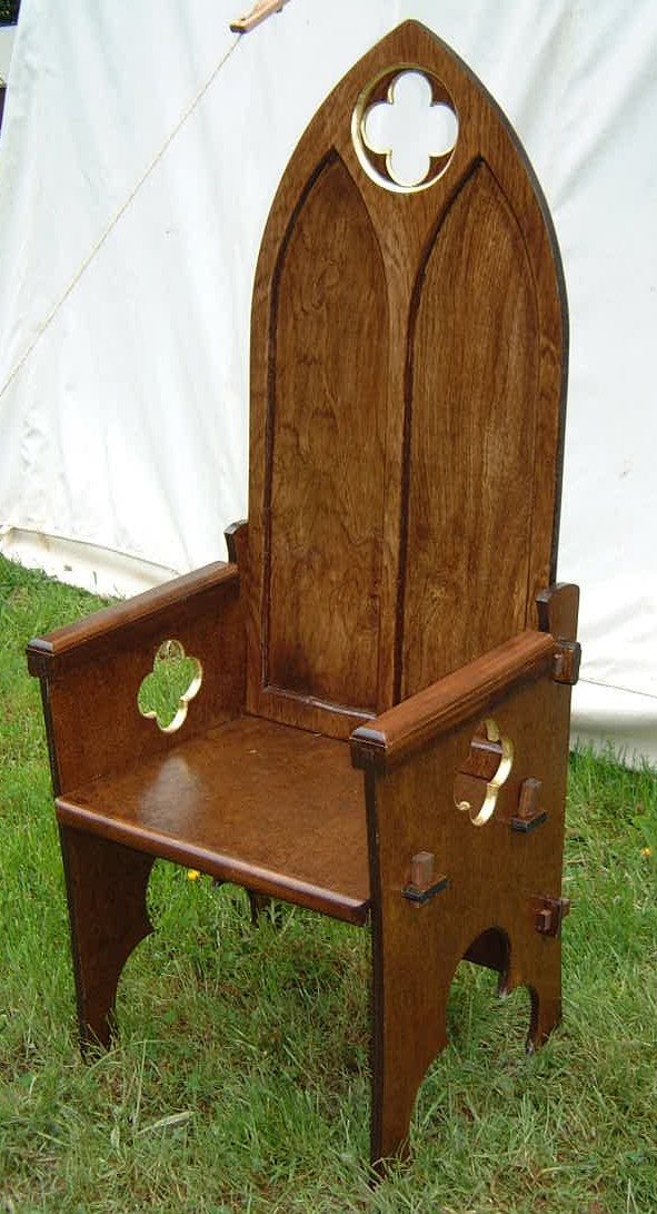 A Gothic Chair Making Sca Camp Furniture For Pennsic Pennsic