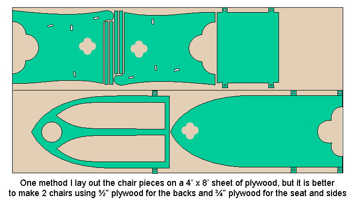 Gothic Arch Break Down Chairs